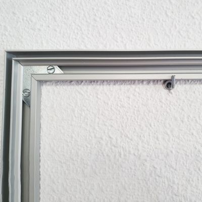 Perfil de aluminio 19 mm para cuadros textiles con tela impresa