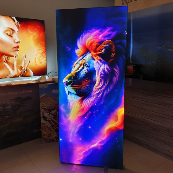 Tela Backlight FR 175g + Tela Blanca Opaca Reflectante para Cajas de Luz