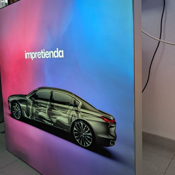 Caja de Luz Textil con Perfil 60mm Una Cara