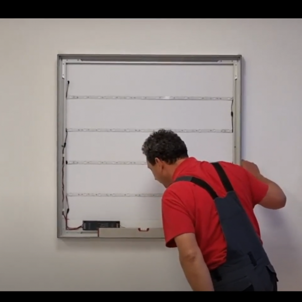 Caja de Luz Textil con Perfil 60mm Una Cara