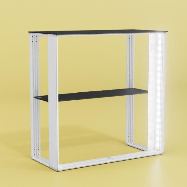 Mostrador Caja de Luz Portátil Counter One LED UP Con Maleta y Telas Incluidas