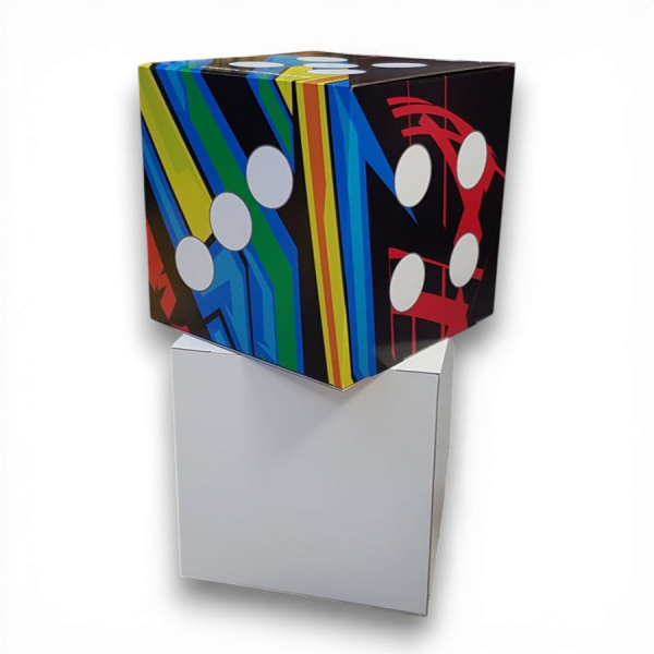 Cubo en Cartón Microcanal 3 mm 6 Caras Impresas - Impresión Fotográfica