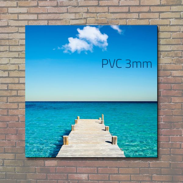 ¡OFERTA! PVC 3 mm impreso UV a 1 cara en tamaños estándar