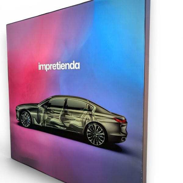 Caja de Luz Textil con Perfil 60mm Una Cara