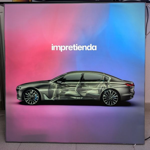 Caja de Luz Textil con Perfil 60mm Una Cara