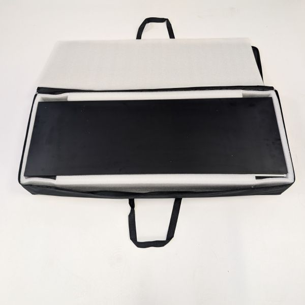 Mostrador Caja de Luz Plegable Portátil Doble Cara 100x100 cm con Telas Backlight Incluidas
