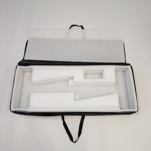 Mostrador Caja de Luz Plegable Portátil Doble Cara 100x100 cm con Telas Backlight Incluidas