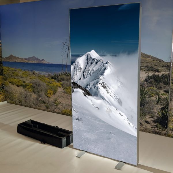 Caja de Luz Plegable Portátil Doble Cara 100x200 cm con Telas Backlight Incluidas