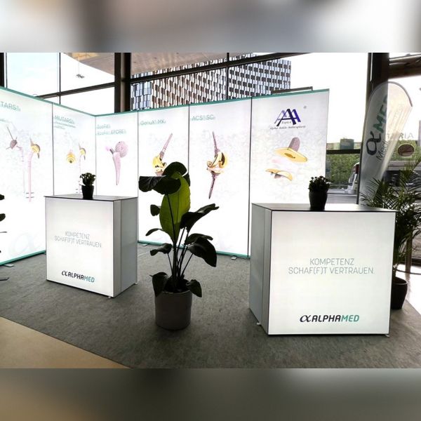 Mostrador Caja de Luz Portátil Counter One LED UP Con Maleta y Telas Incluidas