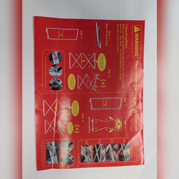 Caja de Luz Plegable Portátil Doble Cara 100x200 cm con Telas Backlight Incluidas