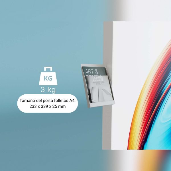 Portafolletos A4 y Estantes Metálicos para Cajas de Luz BIG LED-UP