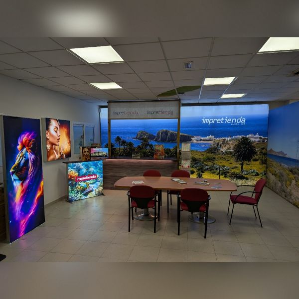 Caja de Luz Textil Perfil 100mm Una Cara y Doble Cara