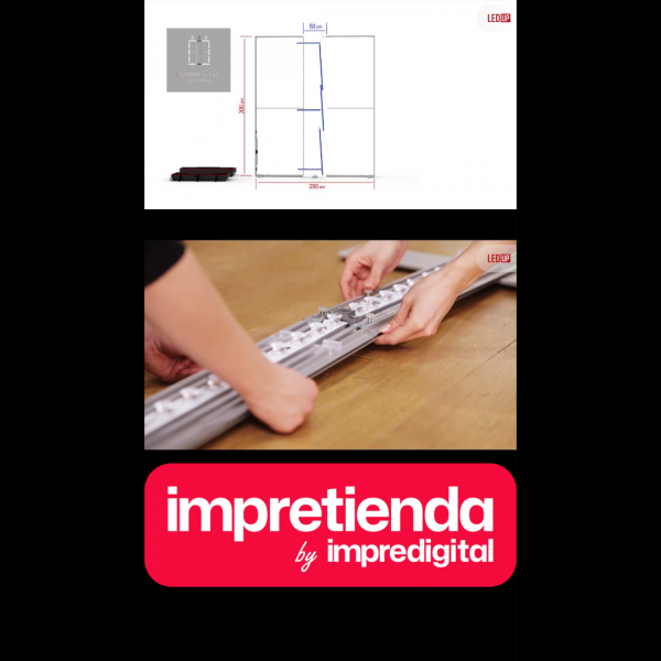 Caja de Luz Portátil Modular BIG LED UP – Montaje Rápido y Configurable