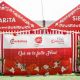 Photocall Pop Up personalizado con impresión portátil para eventos