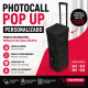 Photocall Pop Up personalizado con impresión portátil para eventos