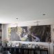 Marco textil de pared con perfil 26 mm, tela impresa y silicona