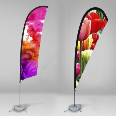 Banner Flag Grande 2.8 y 3.4 m - Impresión y Bolsa Incluidas