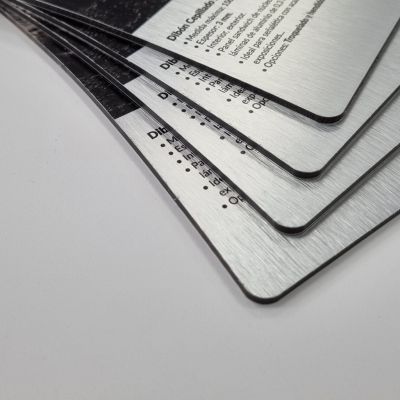 Dibón Cepillado Plata 3 mm Impresión Una Cara