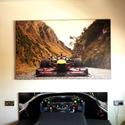 Marco Textil de Pared Perfil 19 mm en Aluminio para Tela con Silicona