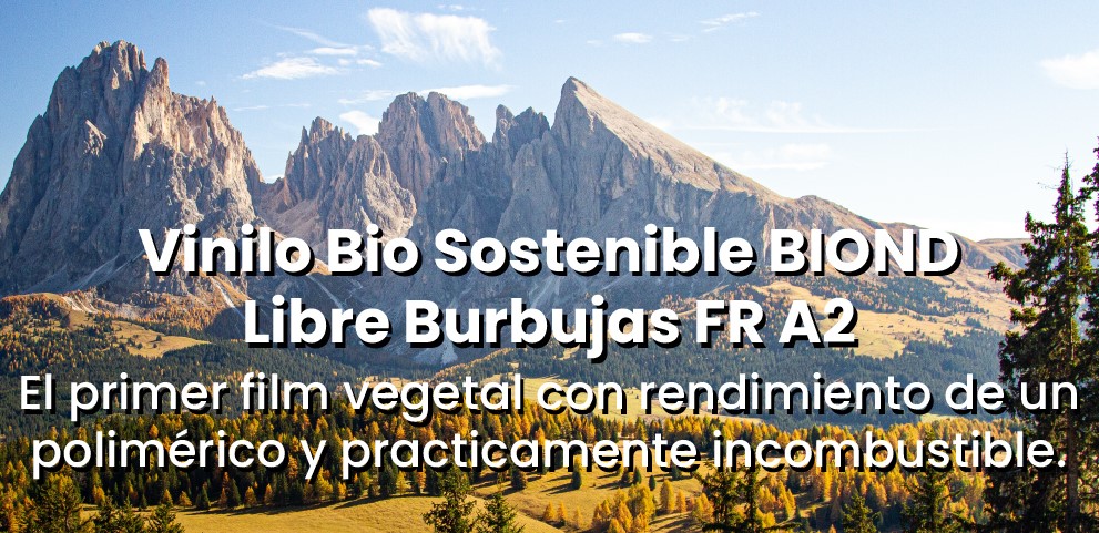 Vinilo más sostenible del mercado | BIOND FR A2 vegetal