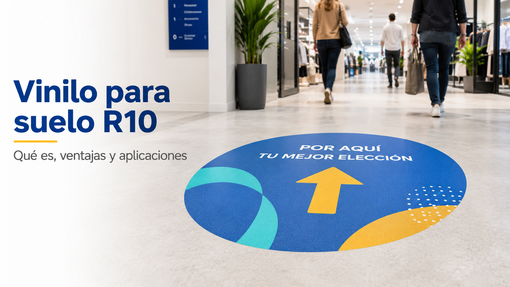 Vinilo para suelo R10: qué es, ventajas y aplicaciones