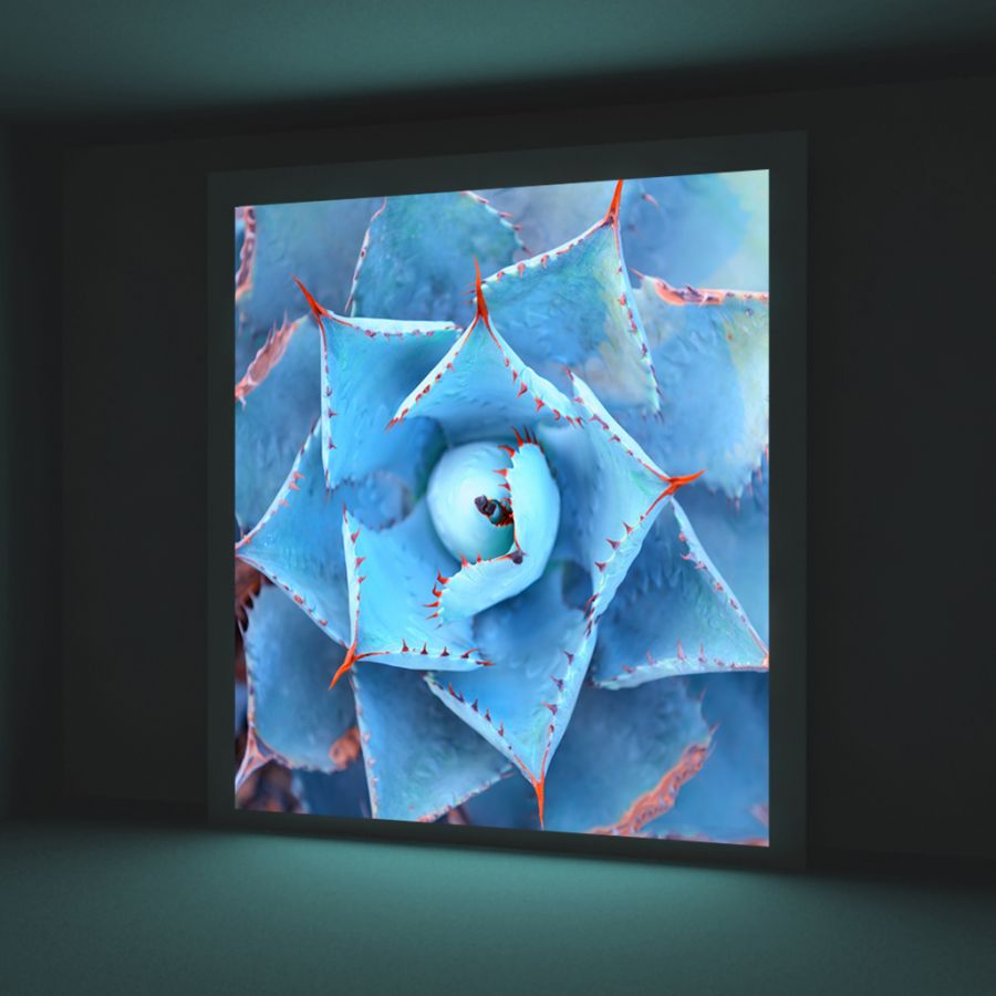 Lona retroiluminada con trama fina y recubrimiento de PVC, impresión látex de alta calidad para cajas de luz y rótulos. Colores vibrantes.