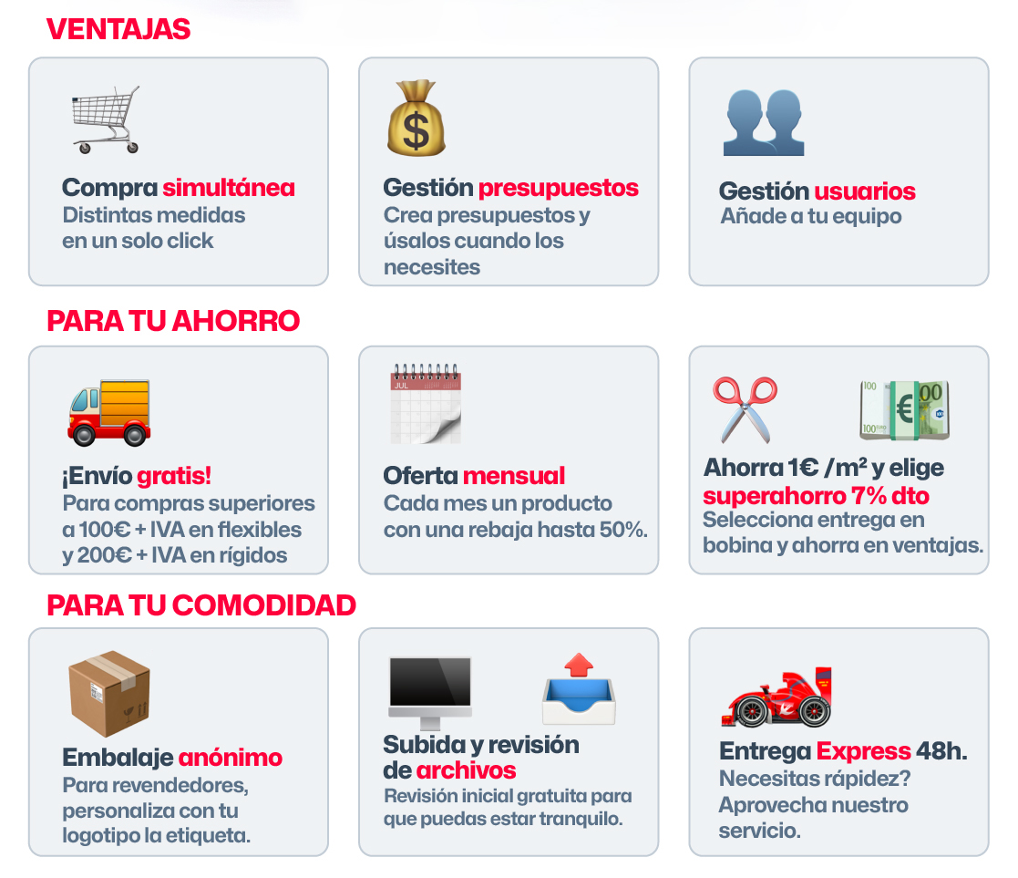 Ventajas de Impretienda